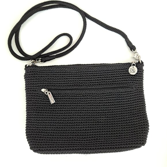 The Sak Black Crochet Crossbody - Picture 1 of 14